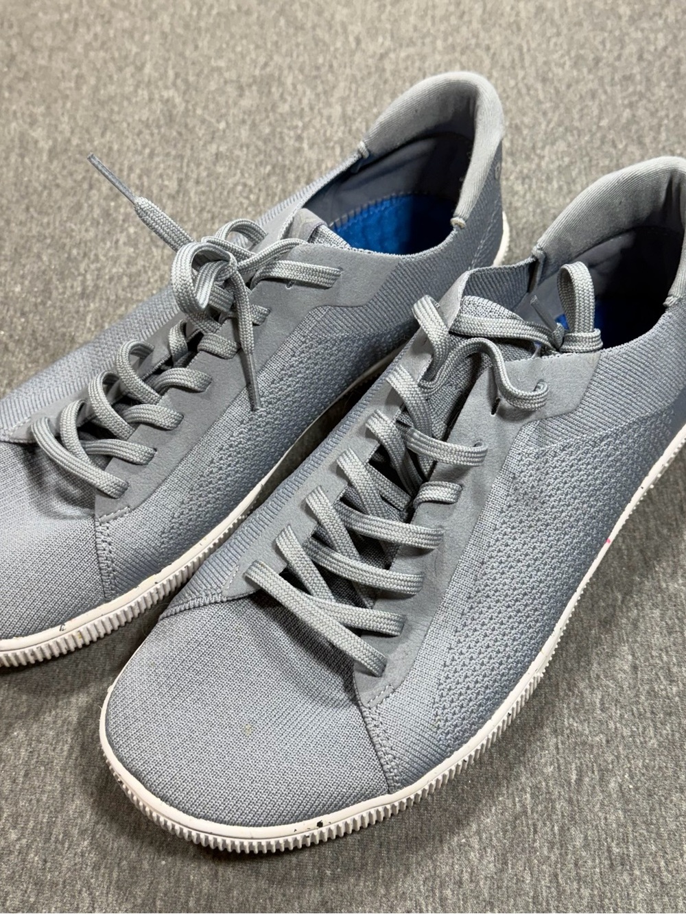 Flux Footwear Adapt Trainer Gray White Mens 12 Athletic Casual Knit Shoes
